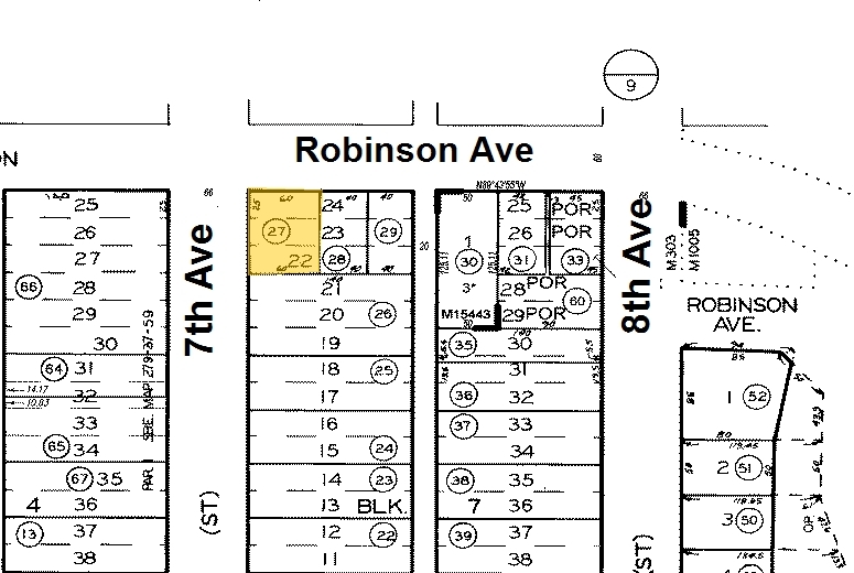 Mapa de la parcela - 7th and Robinson