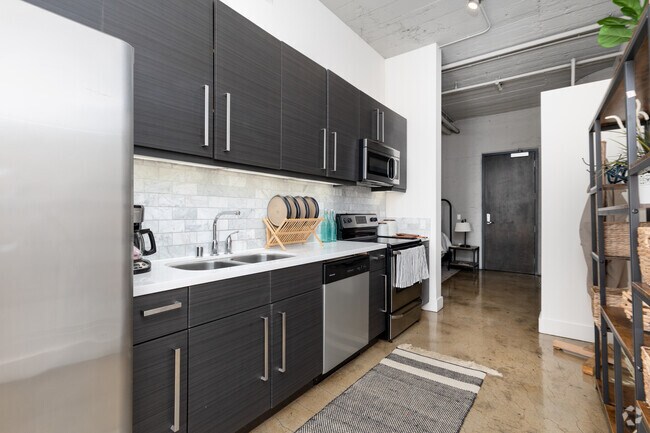 1 dormitorio, 1 baño, 695 pies cuadrados, cocina - Garment Lofts