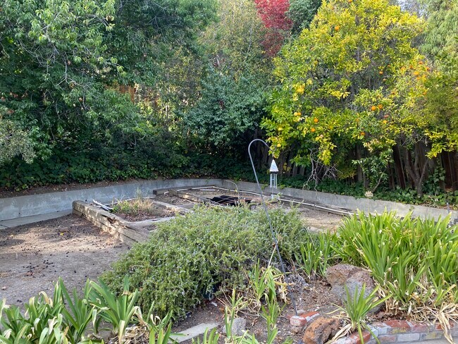 Raised garden beds in backyard - 2644 Box Canyon Rd