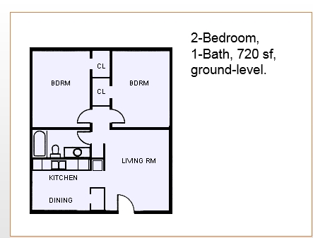 2BR/1BA - Timber Apartments