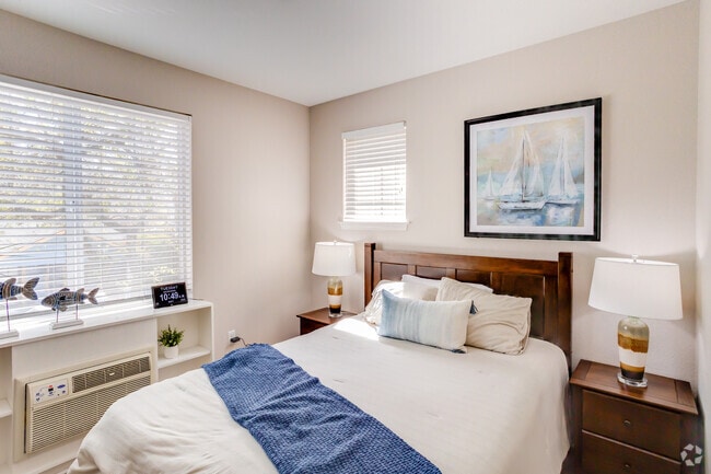 1BR, 1BA - 550SF - Bedroom - Avila Senior Living At Downtown SLO