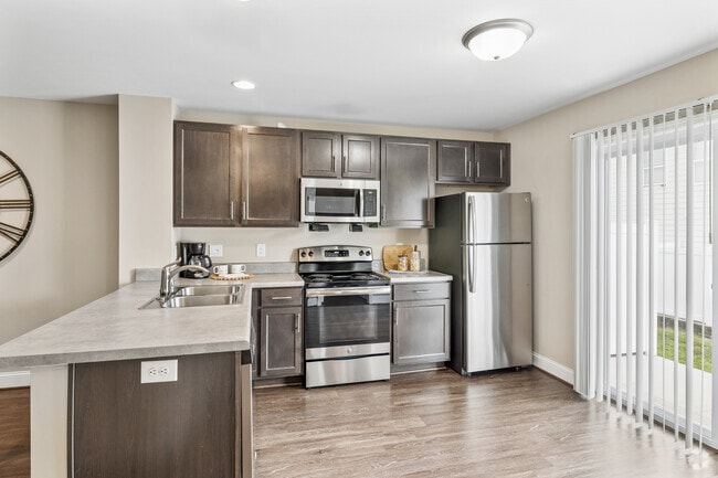 Jackson 2BR, 2BA - 1,334SF - Kitchen - Millsprings Townhomes