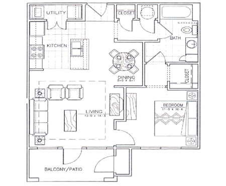 1HAB/1BA - Arbor Pointe Apartments