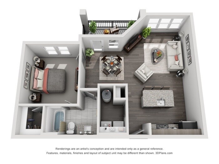 Primary Photo - A2 floor plan, top floor