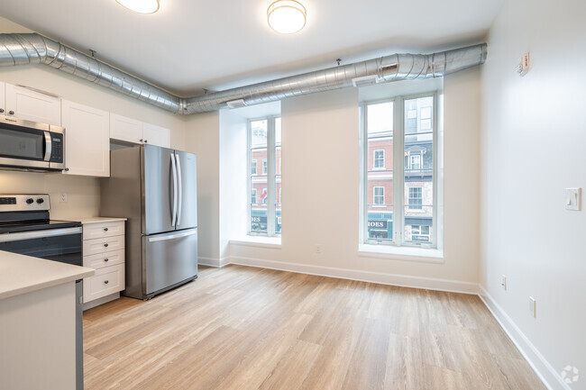 1BR, 1BA - 510SF - Living - The Wellington Lofts