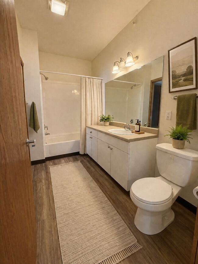 1 Bedroom- Bathroom - Hanover Square Apartments