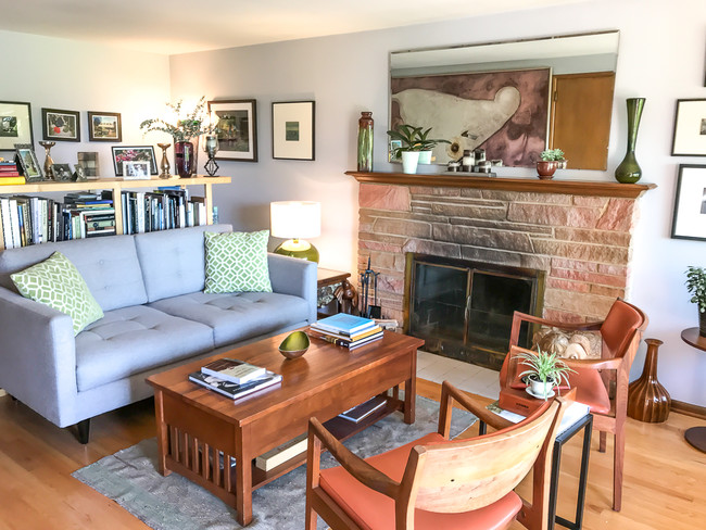 Living Room with fireplace - 4326 3rd Ave NW