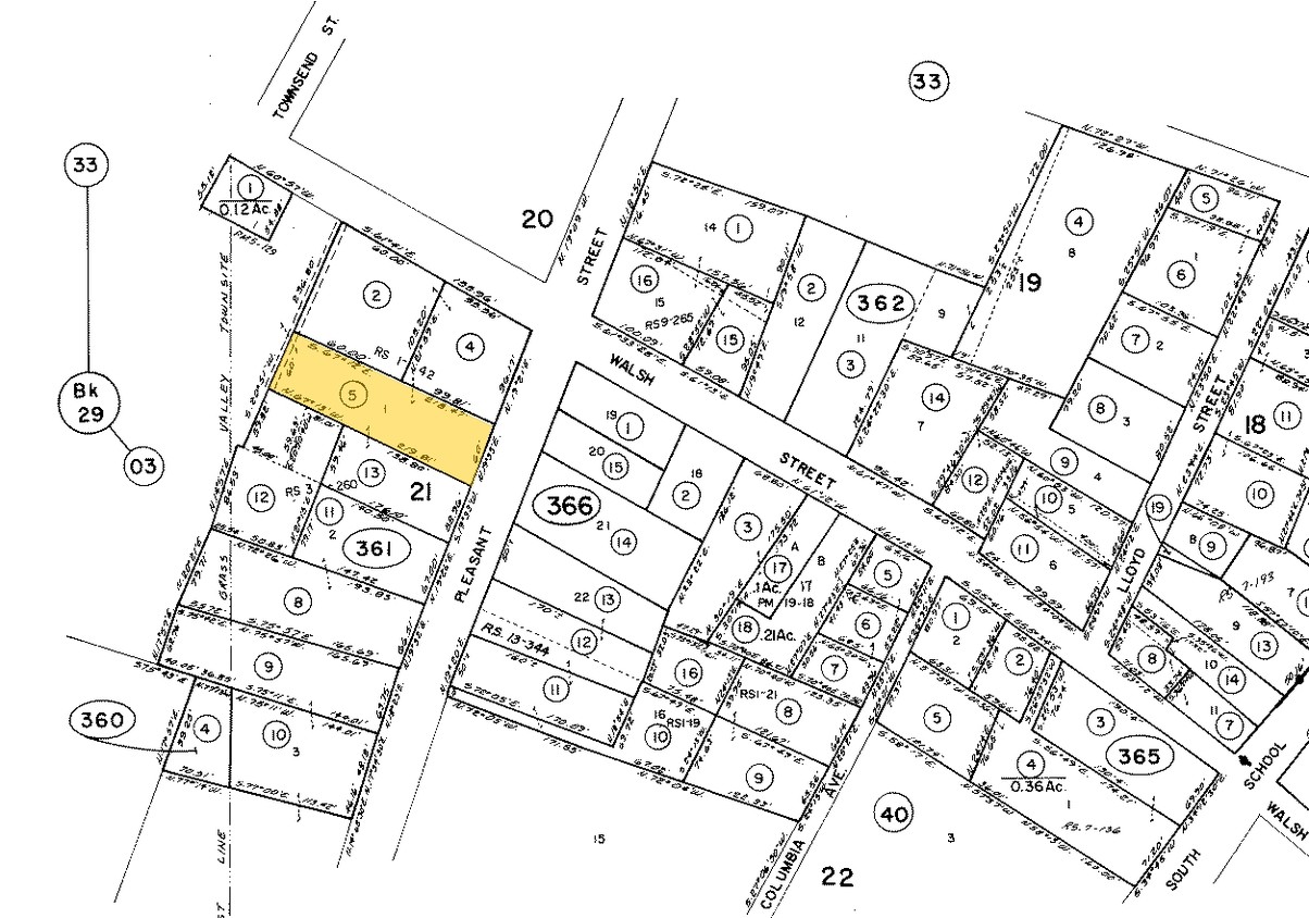 Mapa de la parcela - Holly Tree Apartments