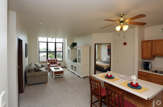 Living room - Concord Place Apartments