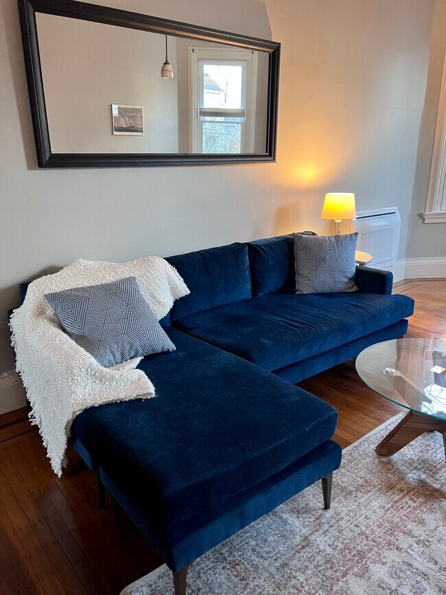 velvet sectional - 25 Ayrault St