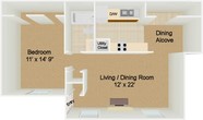 1 bedroom 1 bath