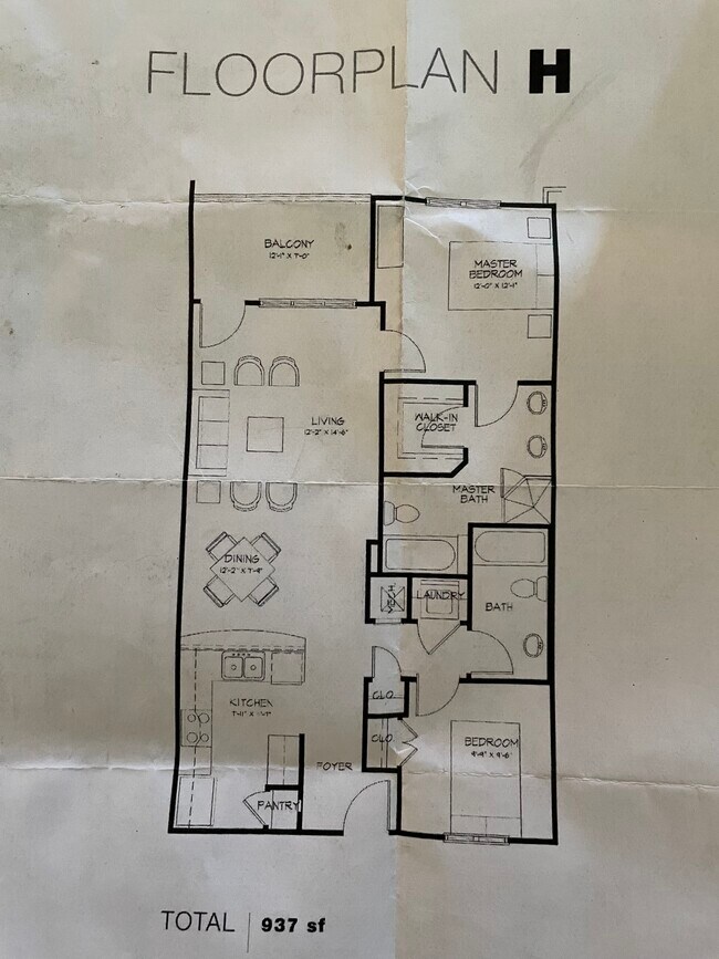 Floor Plan - 1101 W 1st St
