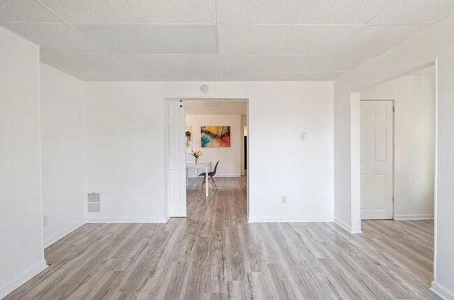 Bedroom view to Living room - 7472 McClure Ave Apartments