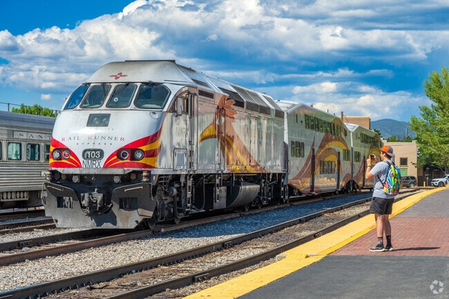 Locals can board the Rail Runner express for a quick trip to Albuquerque.