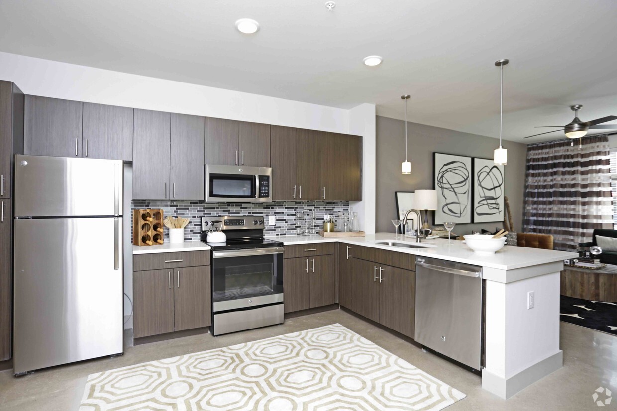 1BR,1BA - A1 - 689SF - KITCHEN - The Mark at Midtown Park