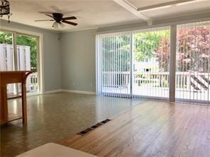 Open dining area with access to rear deck. - 14 Baron Rd