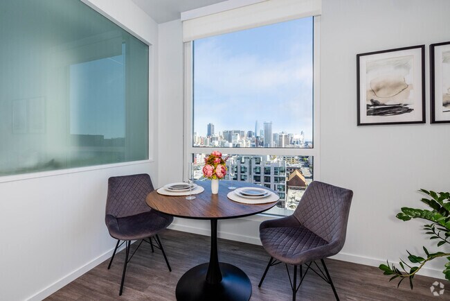 Sala de estar de 2BR, 2BA y 800SF - Vance