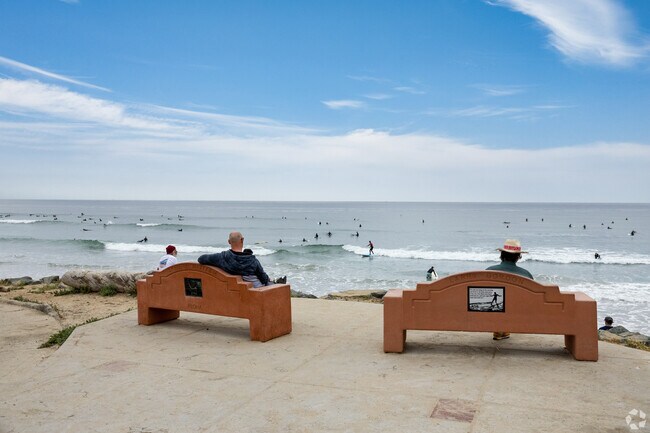 Tourmaline Surfing Park is a popular spot at the north end of Pacific Beach.