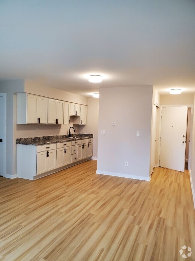 Unit #102 kitchen - Dolphin Square Apartments