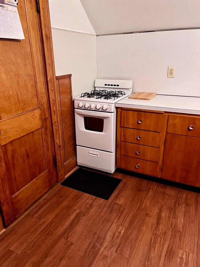 Kitchen - stove, counter, closet pantry - 96 Lawrence St