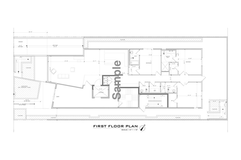 Plano de planta - 1128 S Shenandoah St