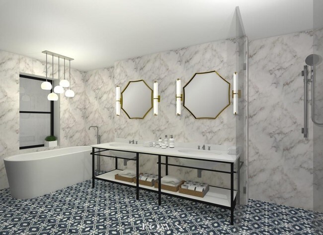 bathroom rendering - 308 Hicks St