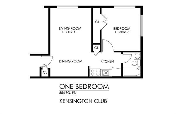 Kensington Club Apartments – 1 Bedroom