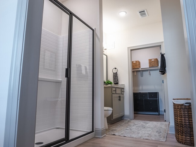 The Sabine: 2BR, 2BA- Primary Bathroom - The Flats at Ransley