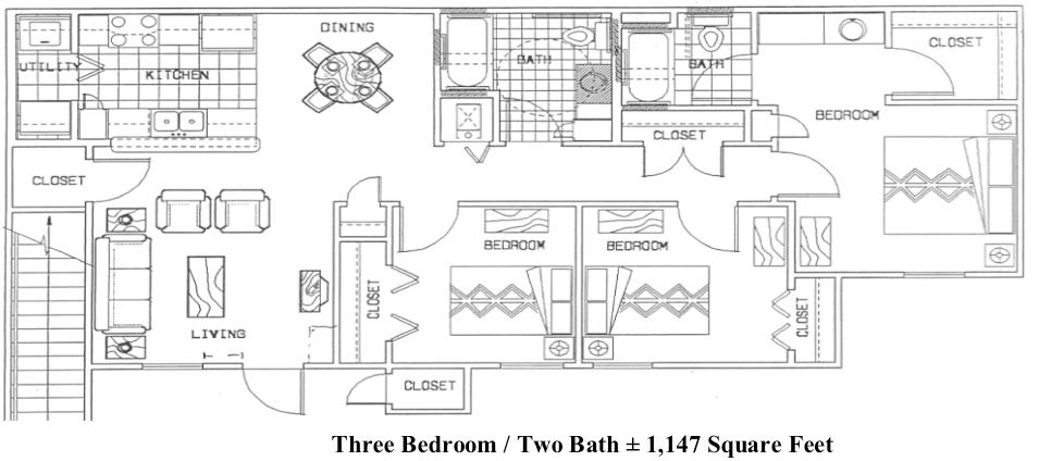 3HAB/2BA - Knollwood Heights