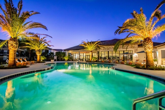 Pool at Dusk - Legacy at Oakwood Landing