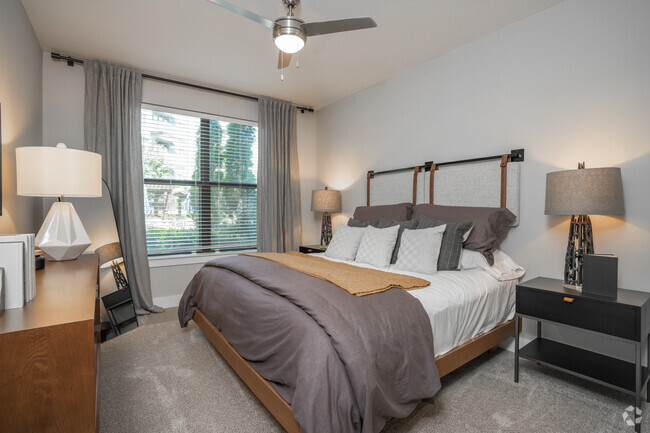 2BR, 2BA - 1,066SF - Primary Bedroom - The Reserve at the Ballpark