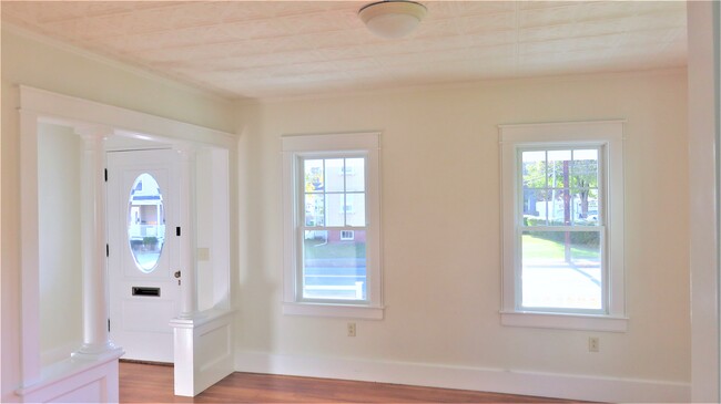 Front parlor is crowned with the original tin ceiling - 21 Courtland St