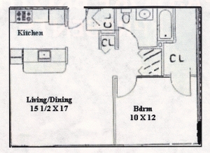 1BR/1BA - Laurel Ridge Apartments