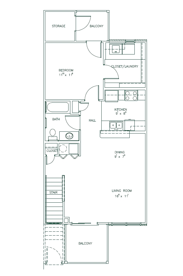 1HAB/1BA - Appleton