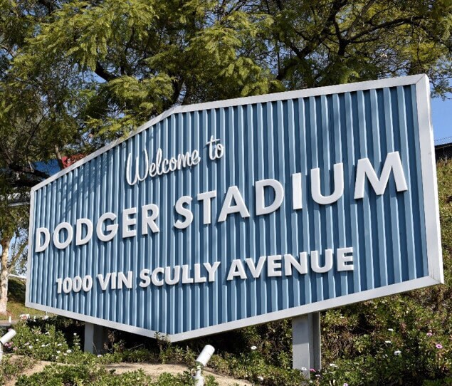 The Welcome sign at Dodger Stadium