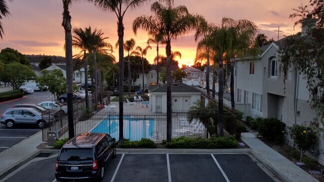 Nice sunset colors from Balcony - 11853 Spruce Run Dr