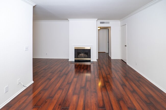 Living room with fireplace - 3725 S Canfield Ave