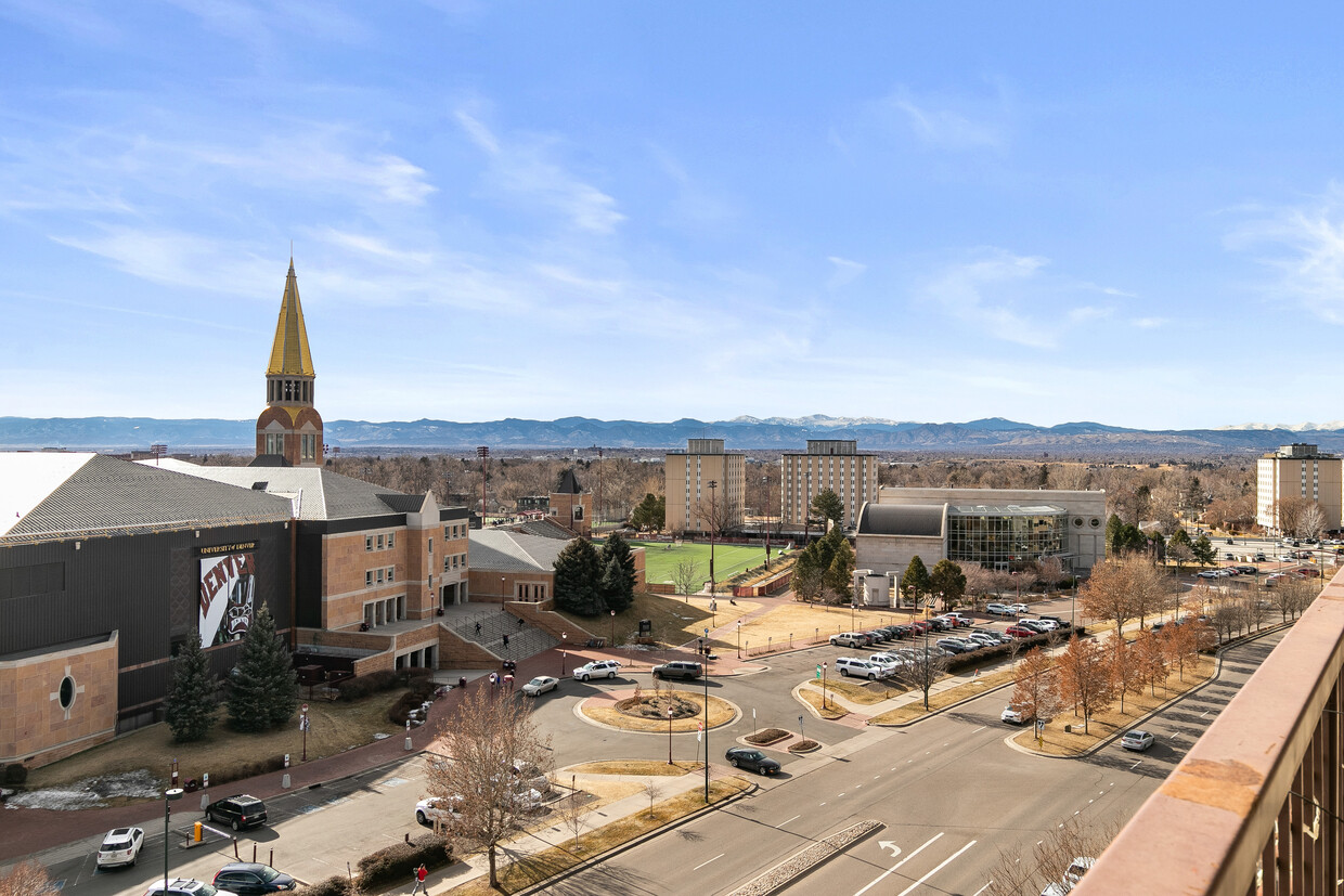 10th floor balcony view over DU Campus - 2225 Buchtel Blvd