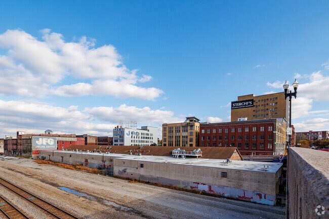 View of famous street in Old City, Jackson Avenue.