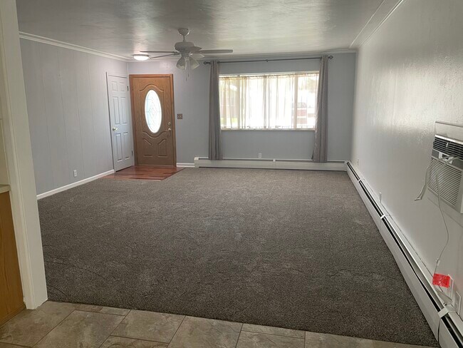 Living room with new carpet - 304 Cherry St