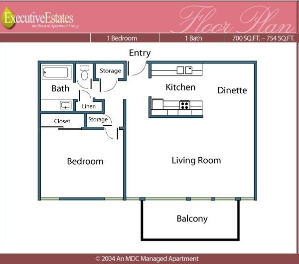 Floor plan of the Unit - 1200 NE 143rd St