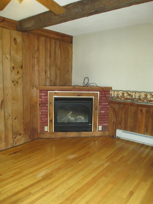 Gas Fireplace in living room - 235 Pleasant St