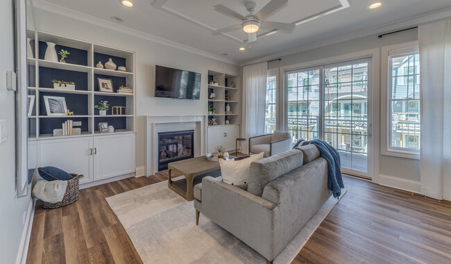 Relax by the fire in your brand-new townhome - Eldridge Townhomes