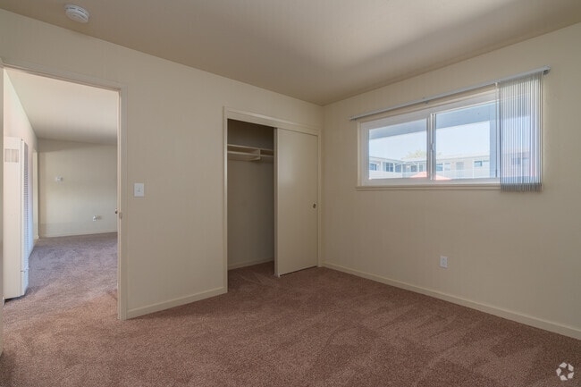 2BR, 1BA - 700SF - Bedroom 1 - Sunrise Apartments