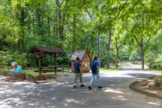 Enjoy a walk with your buddies at Cabin John Regional Park in Potomac.
