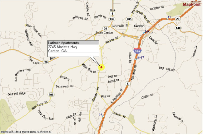 Map - Cherokee South Apartments