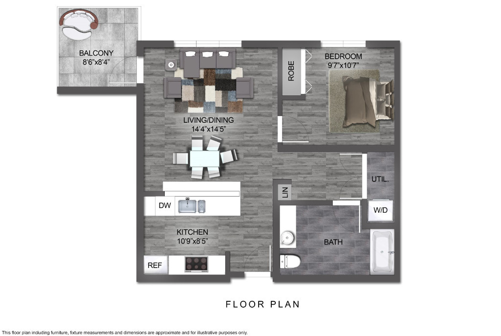 Plano de planta - 8889 Depot Road Apartments