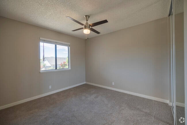 3BR, 2BA - 1,112 SF - Bedroom - The Mews at Dixon Farm