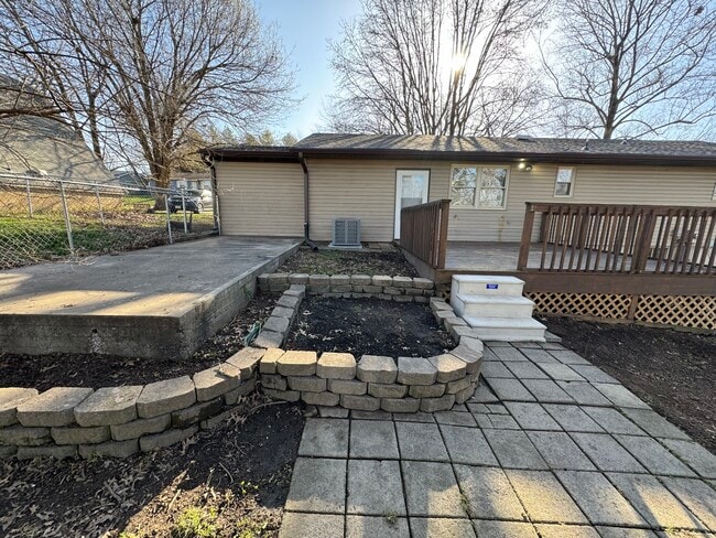 Fenced in back - 205 S Forester Dr