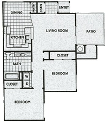 2HAB/1BA - Stonecreek Apartments